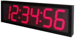 led clock metal 6 digits 7 inch