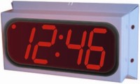 led clock waterproof stainless steel 4 digits 4 inch solid segments