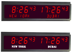 led clock calendar multizone 2-zone 6 digits 2_3 inch