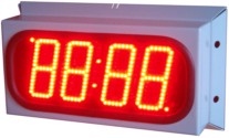 led clock waterproof outdoor stainless steel 4 digits 4 inch