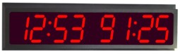 led clock 2-zone with timer 4 digits 4 inch