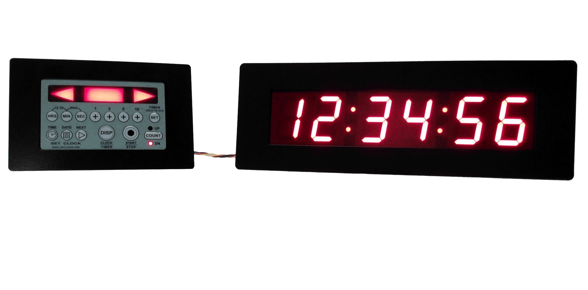 LED clock with Timer for Emergency Vehicles