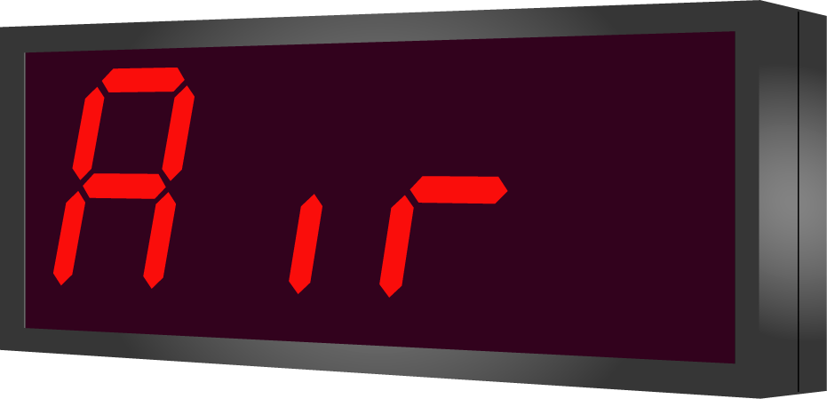 Large LED clock with Temperature Display