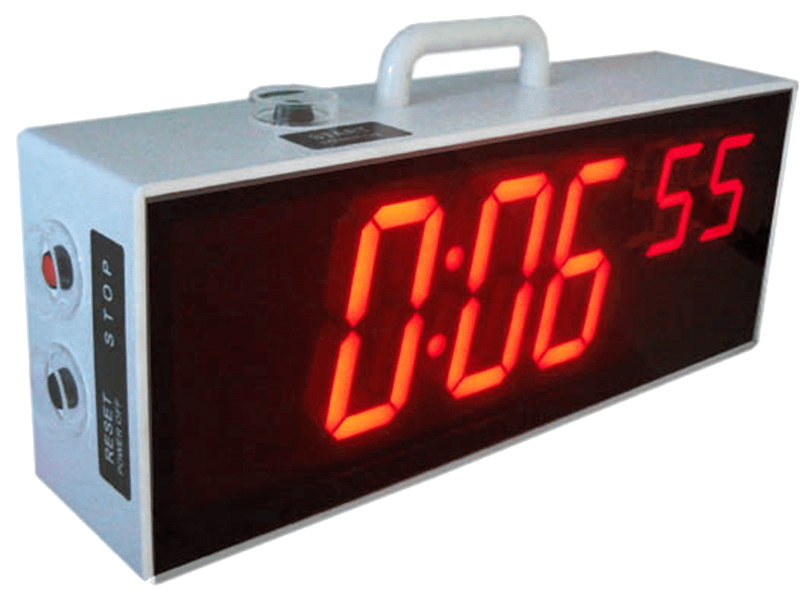 LED timer for hospital stretcher or bed
